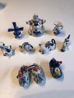 9 Delfts Blauwe miniatuurtjes., Verzamelen, Beelden en Beeldjes, Ophalen of Verzenden, Zo goed als nieuw, Dier