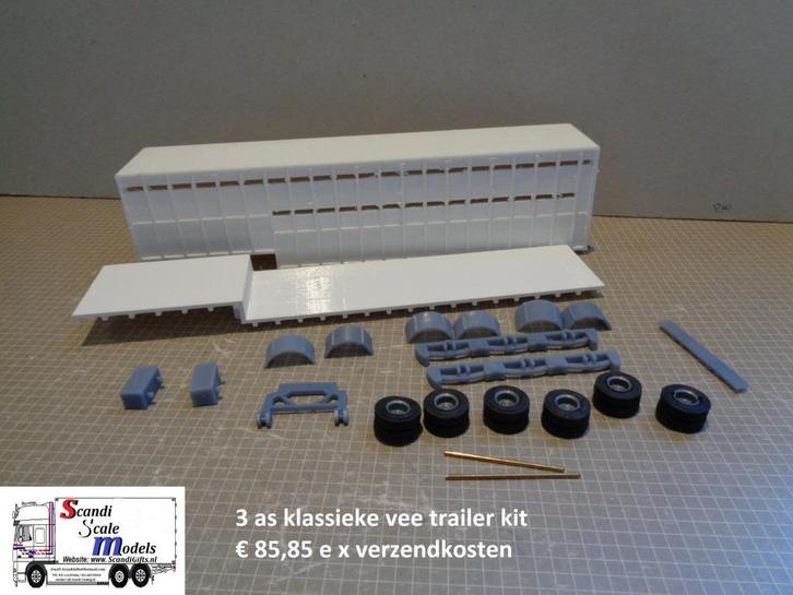 klassieke veetrailer kit, Hobby en Vrije tijd, Modelauto's | 1:50, Nieuw, Bus of Vrachtwagen, Overige merken, Ophalen of Verzenden