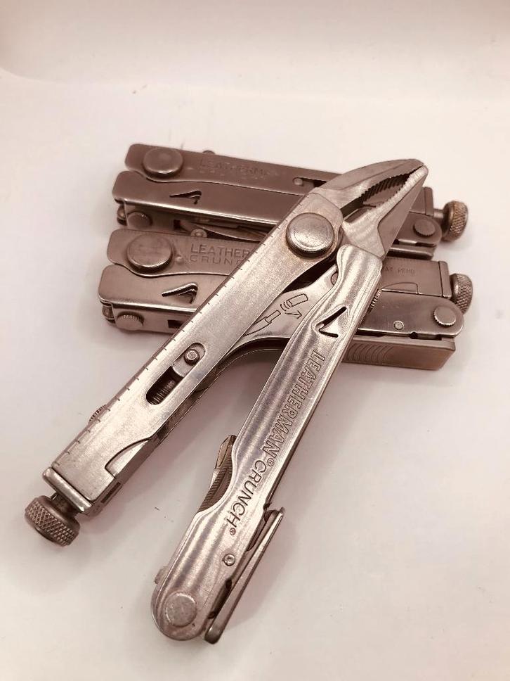 Rare Vintage Leatherman CRUNCH Multitool USEDLockable Pliers, Caravans en Kamperen, Kampeergereedschap, Gebruikt, Ophalen of Verzenden