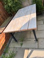 Steigerhouten eettafel tuin, Ophalen, Gebruikt, Rechthoekig, Hout