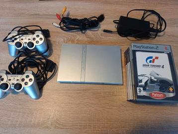 Playstation 2 slim met spellen  beschikbaar voor biedingen