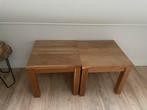 2 stuks teak houten salontafels, Ophalen, Zo goed als nieuw