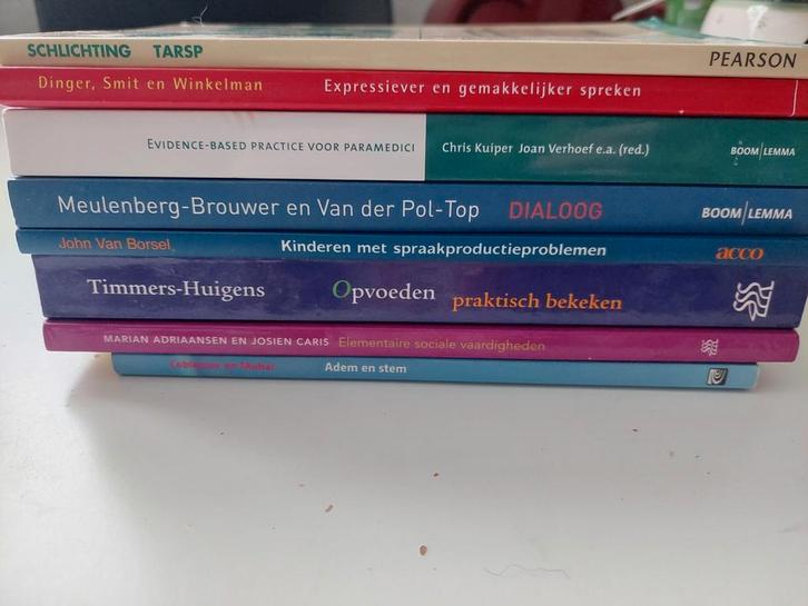 boeken voor studie logopedie, Boeken, Schoolboeken, Zo goed als nieuw, Overige vakken, Overige niveaus, Ophalen of Verzenden