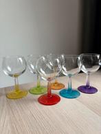 Gekleurde wijnglazen, Verzamelen, Glas en Borrelglaasjes, Ophalen, Zo goed als nieuw, Overige typen