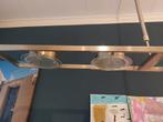 Moderne RVS halogeen hanglamp, Huis en Inrichting, Lampen | Hanglampen, Ophalen, 75 cm of meer