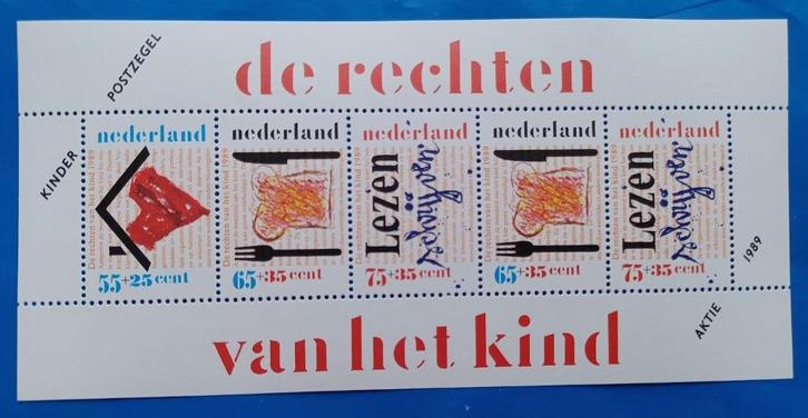 Kinderpostzegels 1989 De Rechten van het Kind - NVPH V1438, Postzegels en Munten, Postzegels | Nederland, Postfris, Na 1940, Verzenden