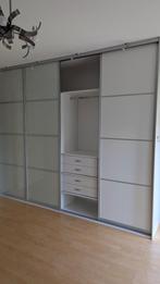 Wand kledingkast schuifdeuren, Ophalen, Gebruikt, 50 tot 75 cm, 200 cm of meer