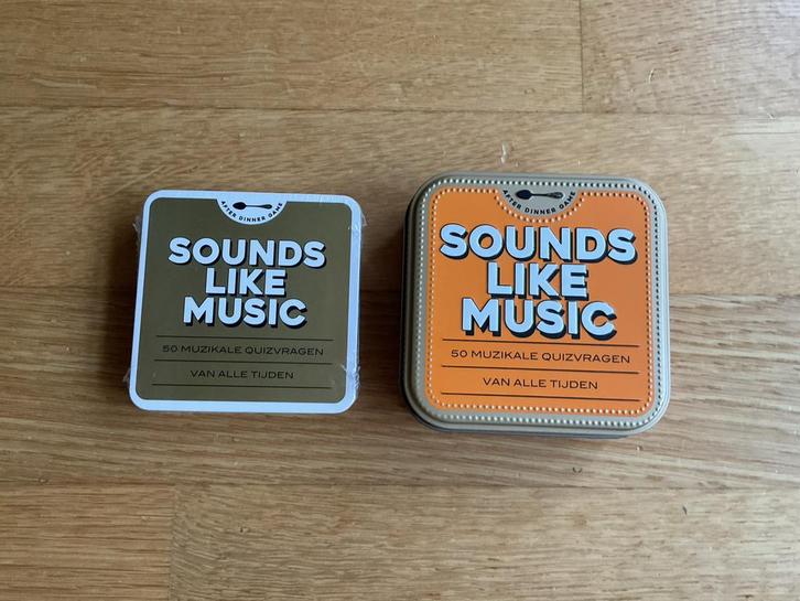 Sounds Like Music Quiz - Alle tijden.Kaarten nieuw in folie., Hobby en Vrije tijd, Gezelschapsspellen | Kaartspellen, Nieuw, Ophalen of Verzenden