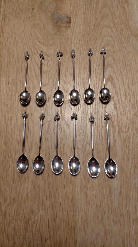 Zilveren Van Kempen & Begeer Lepelset - 12 Delig, Antiek en Kunst, Antiek | Bestek, Ophalen of Verzenden