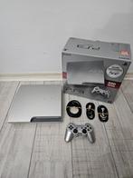 Sony PlayStation 3 Slim Satin Silver Boxed, Spelcomputers en Games, 320 GB, Ophalen of Verzenden, Zo goed als nieuw, Met 1 controller