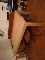 Teak tafel 200100 anti vocht/vlek behandeling goede staat!, Huis en Inrichting, Tafels | Eettafels, Gebruikt, 200 cm of meer, Rechthoekig