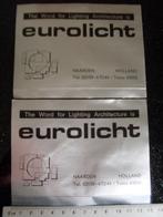 2x sticker eurolicht naarden logo world lighting architectur, Bedrijf of Vereniging, Zo goed als nieuw, Verzenden