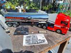 Tamiya truck man tgx 6x4 incl eagle galland trailer rtr, Ophalen of Verzenden, Zo goed als nieuw, Elektro, Auto onroad
