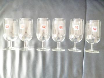 6 NIEUWE JUMBO [spellen] bierglazen samen €5,00. beschikbaar voor biedingen