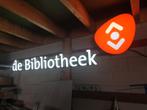led reclame Bibliotheek lichtreclame, Verzamelen, Ophalen, Gebruikt, Lichtbak of (neon) lamp