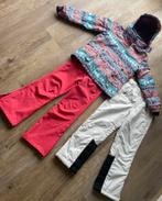 Skipak, skibroek (2x) en skijas paars/roze/wit 146-152, Meisje, Gebruikt, Ophalen of Verzenden, Sport- of Zwemkleding