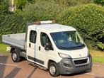 PEUGEOT 2.2HDI DOKA/PICK-UP/LAADBAK/AIRCO/7-SEATS, Auto's, Bestelauto's, Voorwielaandrijving, Zwart, 4 cilinders, Wit