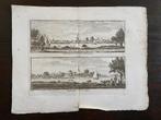 Jaarsveld en Streefkerk van de Overzyde van de Lek  in 1750., Antiek en Kunst, Kunst | Etsen en Gravures, Ophalen of Verzenden