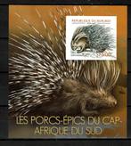 burundi pf ongetand blok stekelvarken wildlife zoogdieren 2, Postzegels en Munten, Postzegels | Thematische zegels, Ophalen of Verzenden