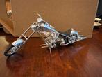 Miniatuur Motorfiets Chopper, Hobby en Vrije tijd, Modelbouw | Auto's en Voertuigen, Overige merken, Gebruikt, 1:32 tot 1:50, Overige typen