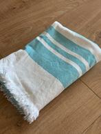 Mooie Strandlaken - Turquoise/Wit, Ophalen of Verzenden, Zo goed als nieuw, Blauw, Handdoek