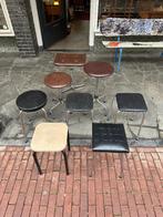 Vintage skai krukken, oud design krukjes