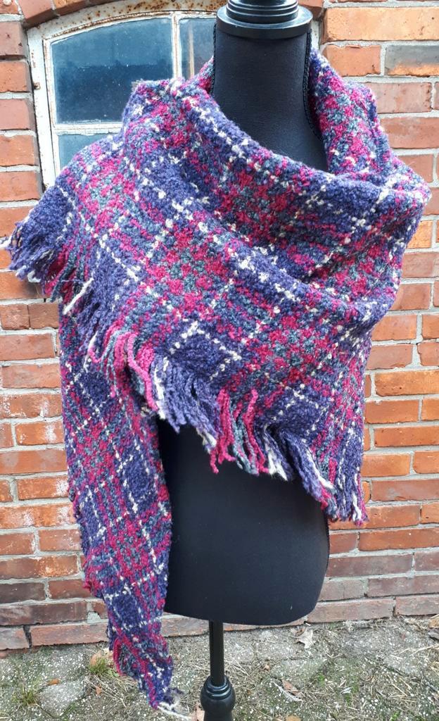 MGO Wollen Cape/Omslagdoek NIEUW, Kleding | Dames, Badmode en Zwemkleding, Nieuw, Overige typen, Paars, Ophalen of Verzenden