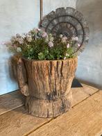 Zware houten vijzel, Ophalen of Verzenden, Zo goed als nieuw, Hout