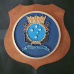 Wapenschildje Hr. Ms. Zuiderkruis, Verzamelen, Militaria | Algemeen, Verzenden, Marine, Nederland, Embleem of Badge