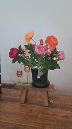 Prachtig boeket zijden bloemen inclusief vaas, Huis en Inrichting, Nieuw, Ophalen of Verzenden