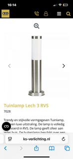 MOET WEG (NIEUWE) 2 x RVS buitenlamp K&S, Tuin en Terras, Buitenverlichting, Ophalen, Minder dan 50 watt, Wandlamp, Nieuw