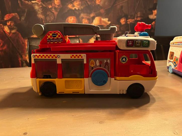 Vtech 2 in 1 brandweerwagen, Kinderen en Baby's, Speelgoed | Speelgoedvoertuigen, Gebruikt, Ophalen