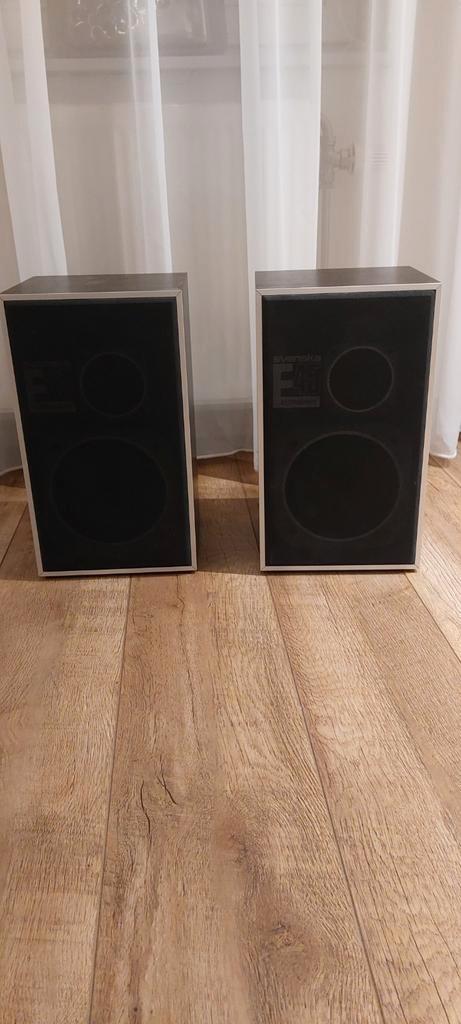Vintage Svenska E45 Speakers - Set van 2, Audio, Tv en Foto, Luidsprekers, Gebruikt, Front, Rear of Stereo speakers, Minder dan 60 watt