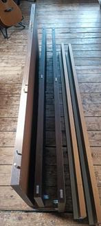 Kingsize bed met stevige lattenbodems, Huis en Inrichting, Slaapkamer | Bedden, Ophalen, Gebruikt, Bruin, Tweepersoons