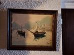 Schilderij bootjes, Ophalen