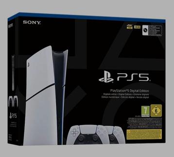 Playstation 5 Slim met 2 Controllers (Nieuw + Factuur) beschikbaar voor biedingen