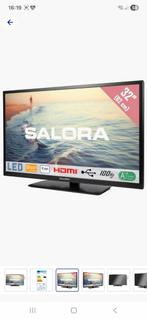 32" Led tv met ingebouwde DVD speler en muurbeugel, LED, 50 Hz, Zo goed als nieuw, Minder dan 40 cm