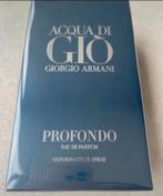 Armani acqua di gio profondo parfum 75ml nieuw en origineel, Ophalen of Verzenden, Nieuw