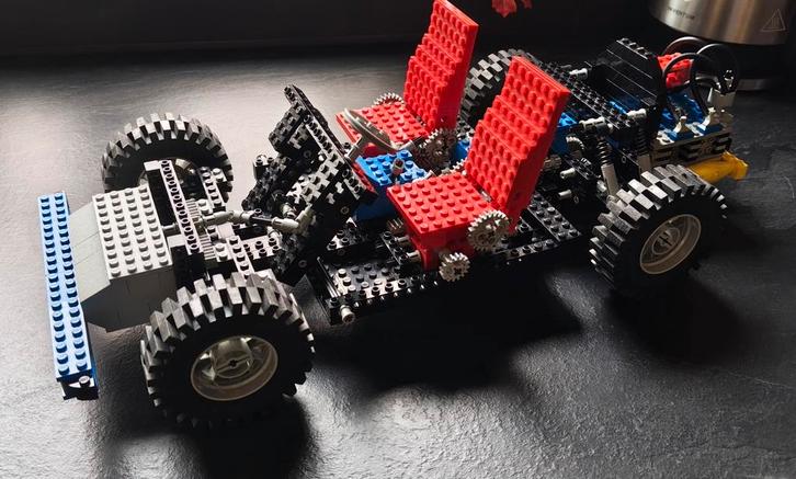 Vintage Lego Technic 8860 Auto Chassis, Kinderen en Baby's, Speelgoed | Duplo en Lego, Gebruikt, Lego, Complete set, Ophalen of Verzenden