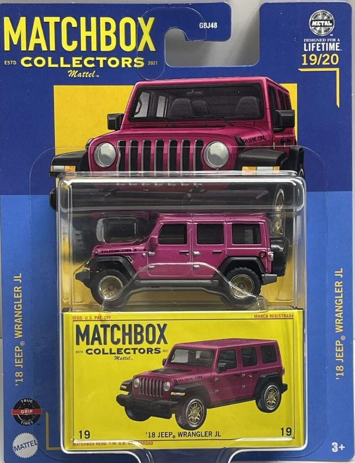 Matchbox Collectors: '18 Jeep Wrangler JL, Kinderen en Baby's, Speelgoed | Speelgoedvoertuigen, Nieuw, Ophalen of Verzenden