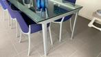 Cassina glazen design tafel - 225x100 cm, Huis en Inrichting, Tafels | Eettafels, Ophalen, Gebruikt, 100 tot 150 cm, 200 cm of meer