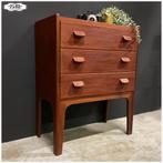 Deens Design Vintage kastje Ladekastje Poul M. Volther Teak, Ophalen, Poul M. Volther, Teakhout, 50 tot 100 cm