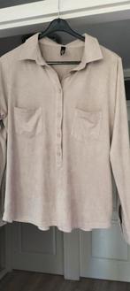 Lichtbeige top met lange mouwen - Maat L merk ned, Beige, Maat 42/44 (L), Ophalen of Verzenden, Zo goed als nieuw