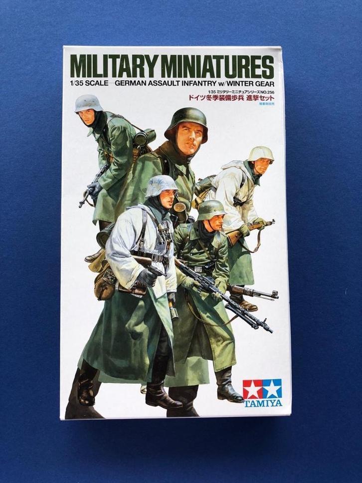 Tamiya 35256 German Assault Infantry w/Winter Gear 1/35, Hobby en Vrije tijd, Modelbouw | Figuren en Diorama's, Nieuw, 1:35 tot 1:50
