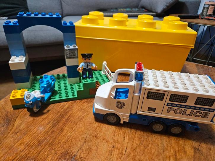 Lego Duplo Politie Set met Opbergbox, Kinderen en Baby's, Speelgoed | Duplo en Lego, Duplo, Ophalen of Verzenden
