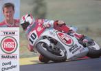 Doug Chandler van Team Suzuki op nieuwe ansichtkaart, Verzenden, 1980 tot heden, Ongelopen, Sport en Spel