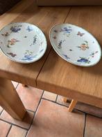 2 Kleine Serveerschalen JBS met Bloemen en Vlinders, Ophalen, Keramiek, Overige stijlen, Schaal of Schalen