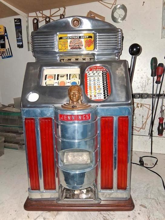 Jennings sweepstake, Verzamelen, Automaten | Gokkasten en Fruitautomaten, Zo goed als nieuw, Ophalen of Verzenden