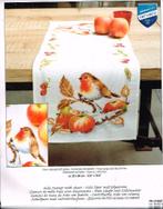 Cado vervaco borduurpakket loper, roodborstje met appels, Ophalen of Verzenden, Nieuw, Handborduren, Borduurpakket