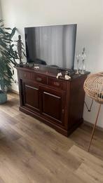 Houten robuuste dressoir, Ophalen, 100 tot 150 cm, Zo goed als nieuw, Met deur(en)